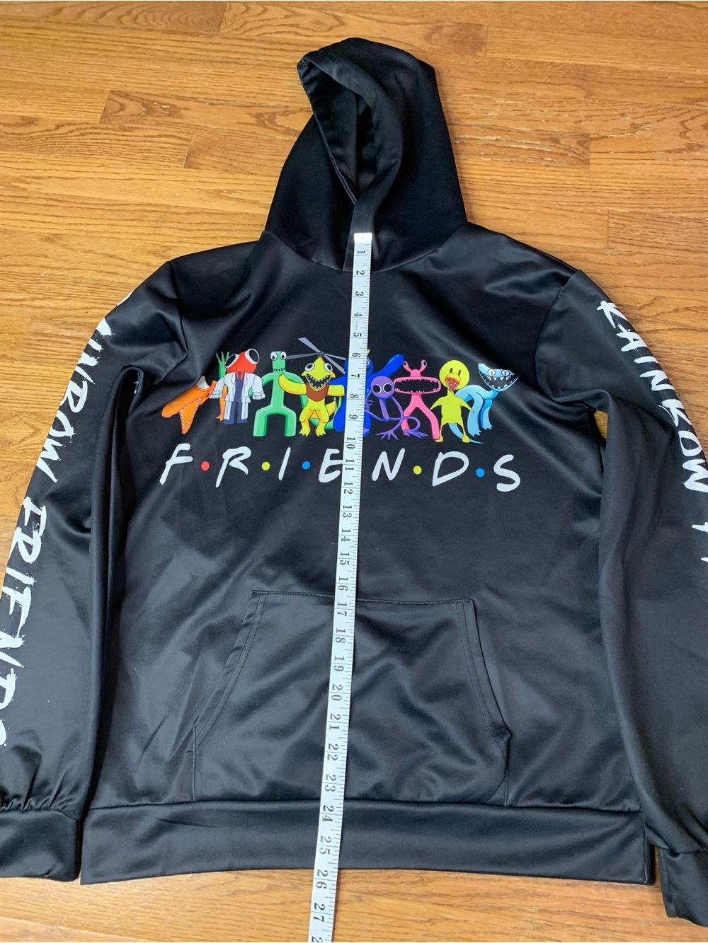 Roblox Rainbow Friends Graphic Hoodie Black Pullover Unisex Youth XL - Picture 5 of 7